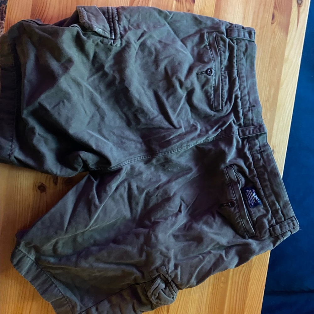 Nautica Olive Green Cargo Shorts